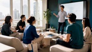 Adult learners in Korean Explorer classroom