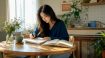 Person studying advanced Korean language