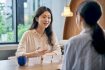 Learner practising Korean conversation with instructor
