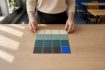 Color-coded Korean sentence ending grid