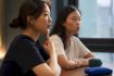 Instructor demonstrating Korean name pronunciation
