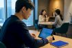 Learner moving from recorded class to practice